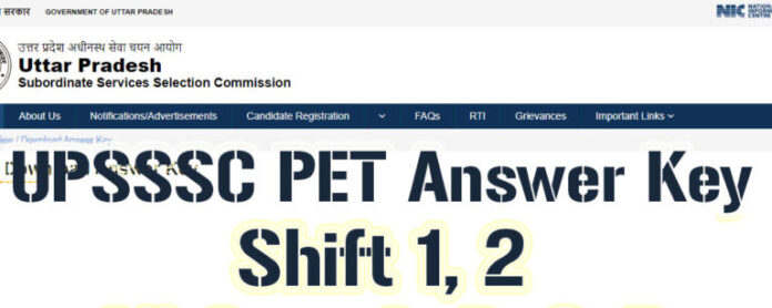 UPSSSC PET 2025 Answer Key PDF