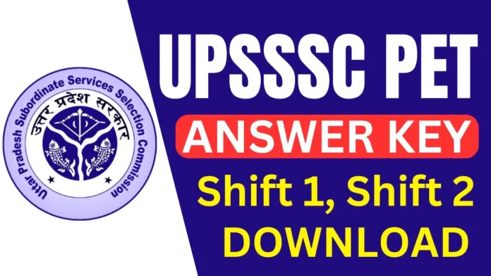 UPSSSC PET Answer Key 2025